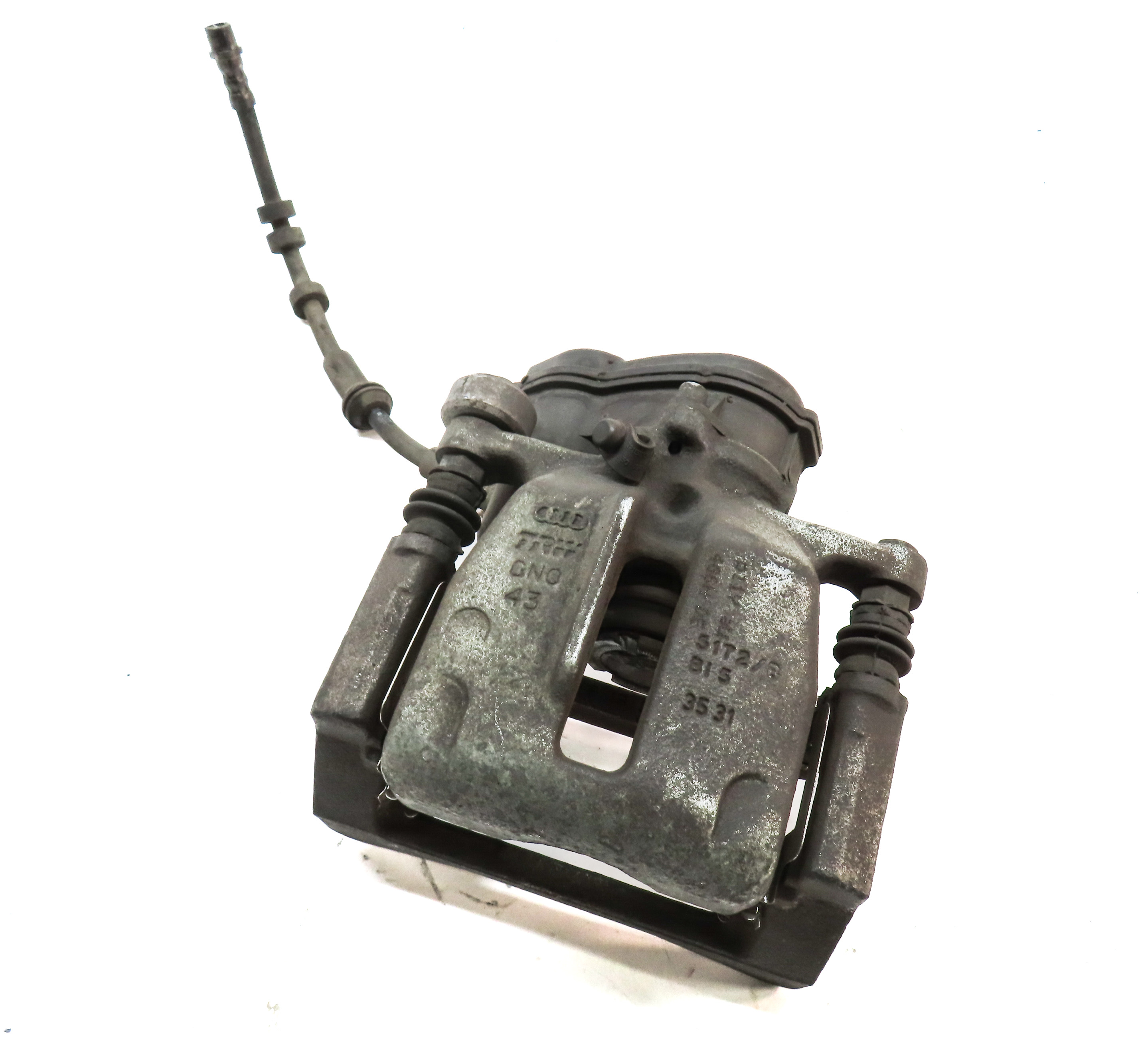 2012-2017 AUDI A6 A7 (C7) RIGHT PASSENGER REAR DISC BRAKE CALIPER (330mm ROTOR) — exact item pictured